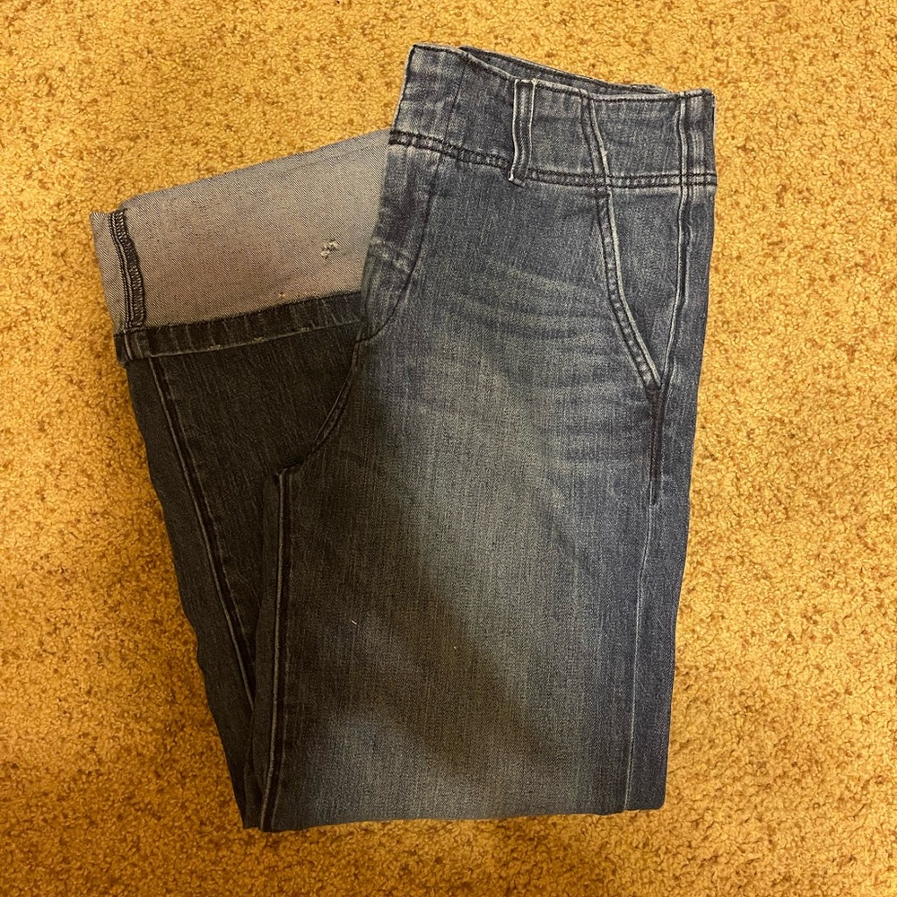 Anthropologie Pilcro Relaxed Mid-Rise Cuffed Jeans